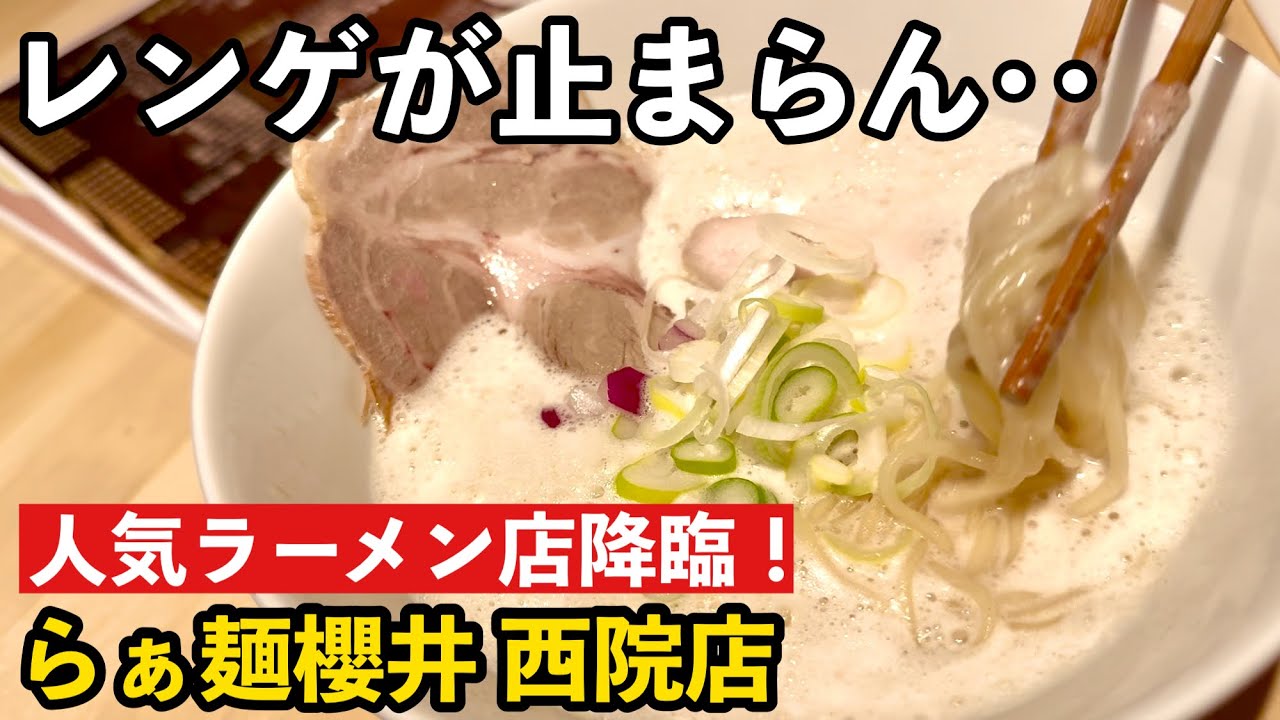 【京都ラーメン】人気店が西院へ！レンゲが止まらない…！「らぁ麺櫻井 西院店」で至福の鶏白湯ランチを堪能！