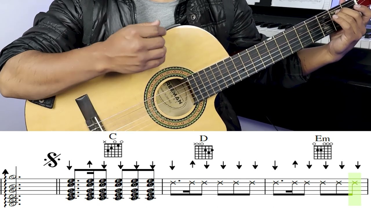La gloria de dios tutorial guitarra