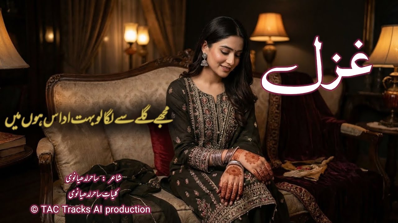 New Ghazal # Muje gale se laga lo بہت اداس ہوں میں ✓ poet : Sahir Ludhianavi ✓ TAC Tracks AI Music