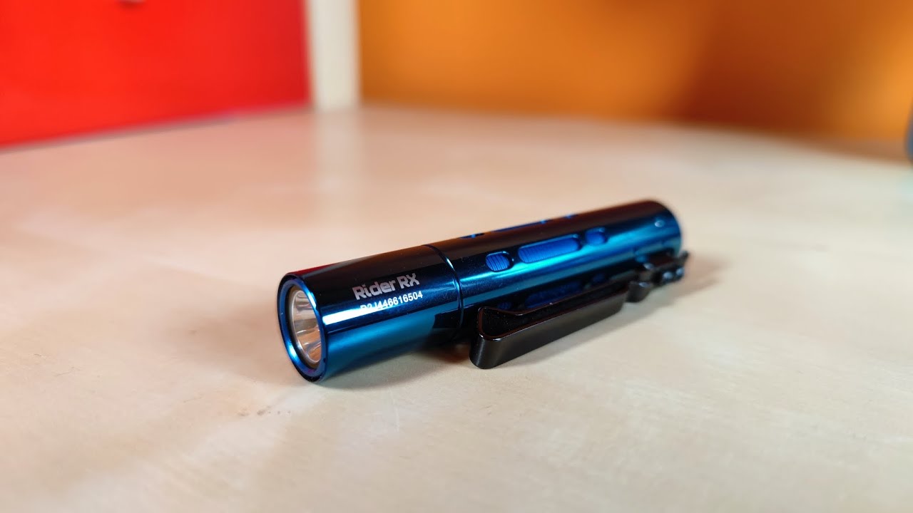 Acebeam Rider RX Review - EDC Flashlight with Nichia 219F and stress relief bolt action mechanism