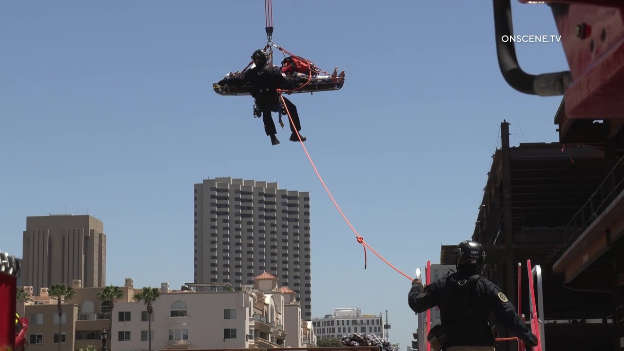 Construction Worker Rescued After Falling Below Grade | San Diego