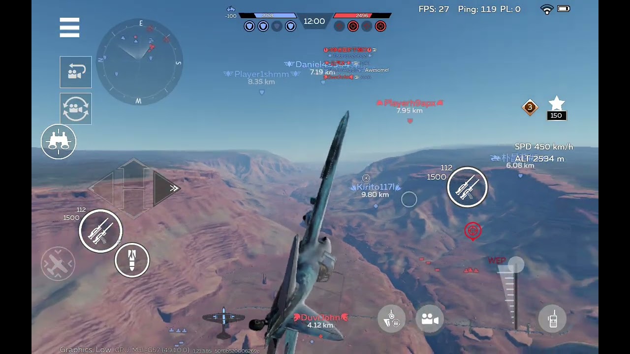 I-185 (M-82), XP-55, XP-50, IL-2-37 air battle gameplay #WTM