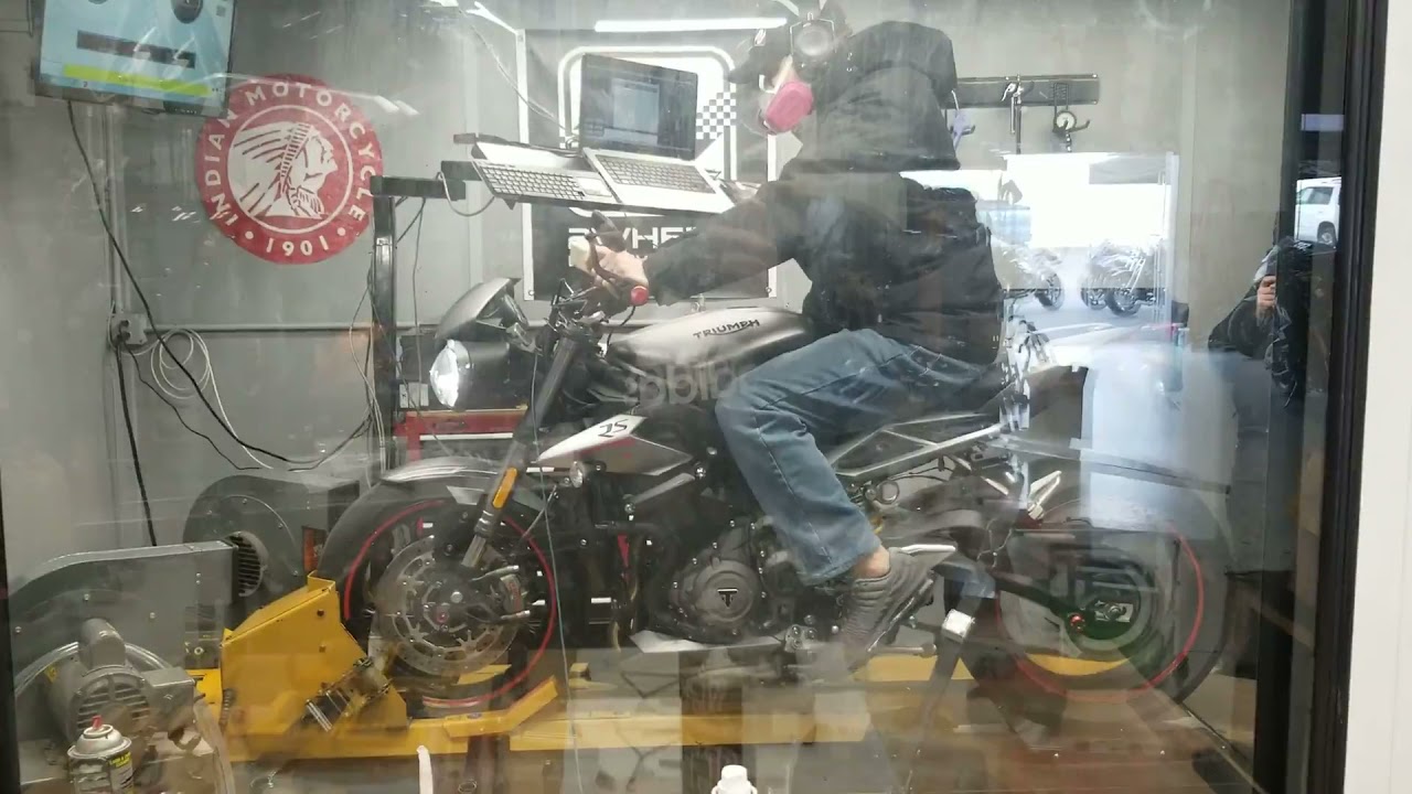 Triumph Street Triple RS Dyno tune by Nel at 2Wheel Dynoworks