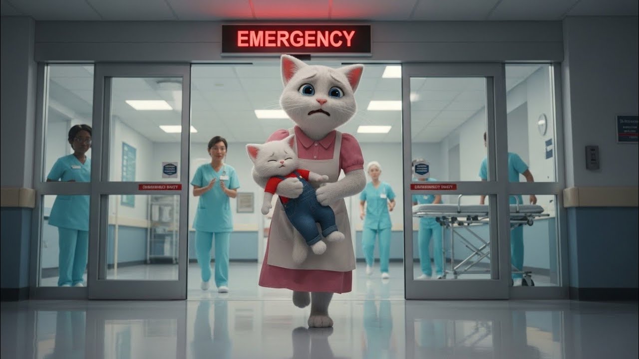 🚑🐱 Emergency Rescue | Mother Cat Rushes Baby Kitten to the Hospital