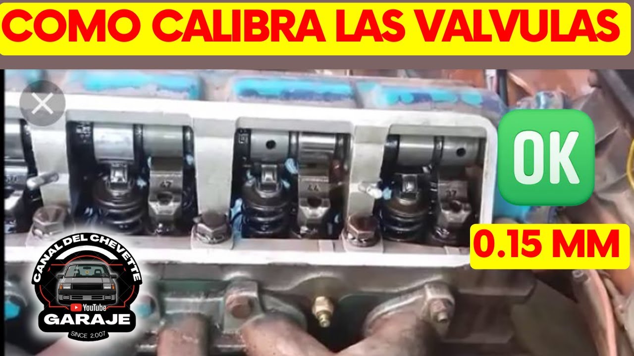 CALIBRAR VALVULAS  CHEVETTE