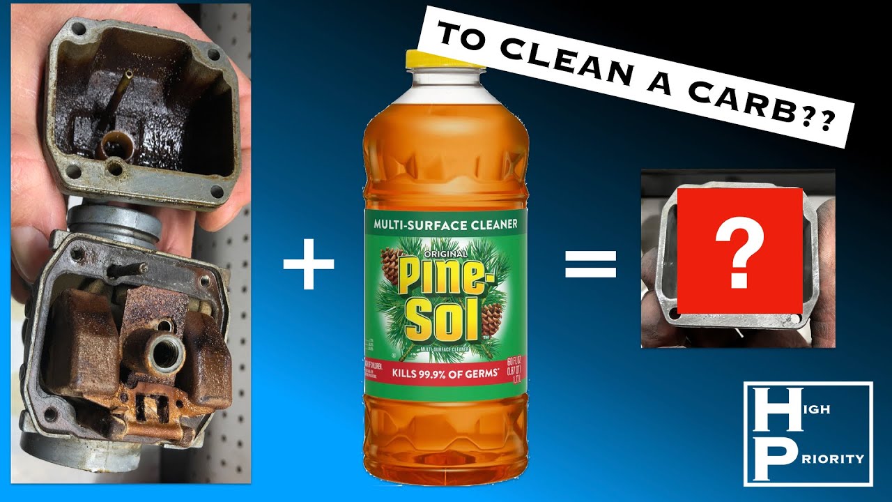 Поможет ли средство Pine-Sol очистить лакированный и грязный карбюратор?