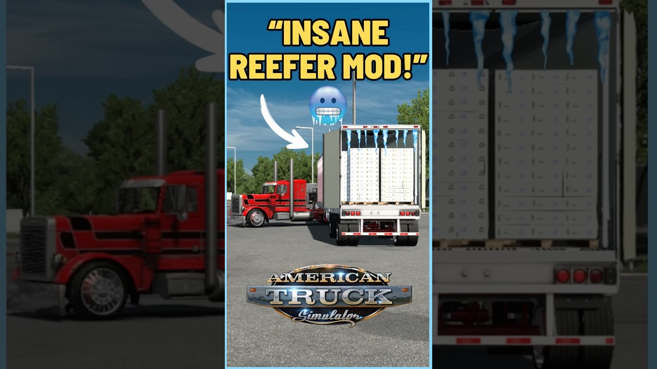 ATS MODS &ndash; INSANE Dro Modding Reefer Trailer Showcase! | American Truck Simulator #shorts #ats