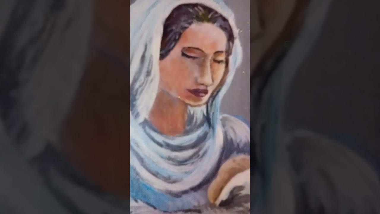 St vierge Marie peintures acrylique