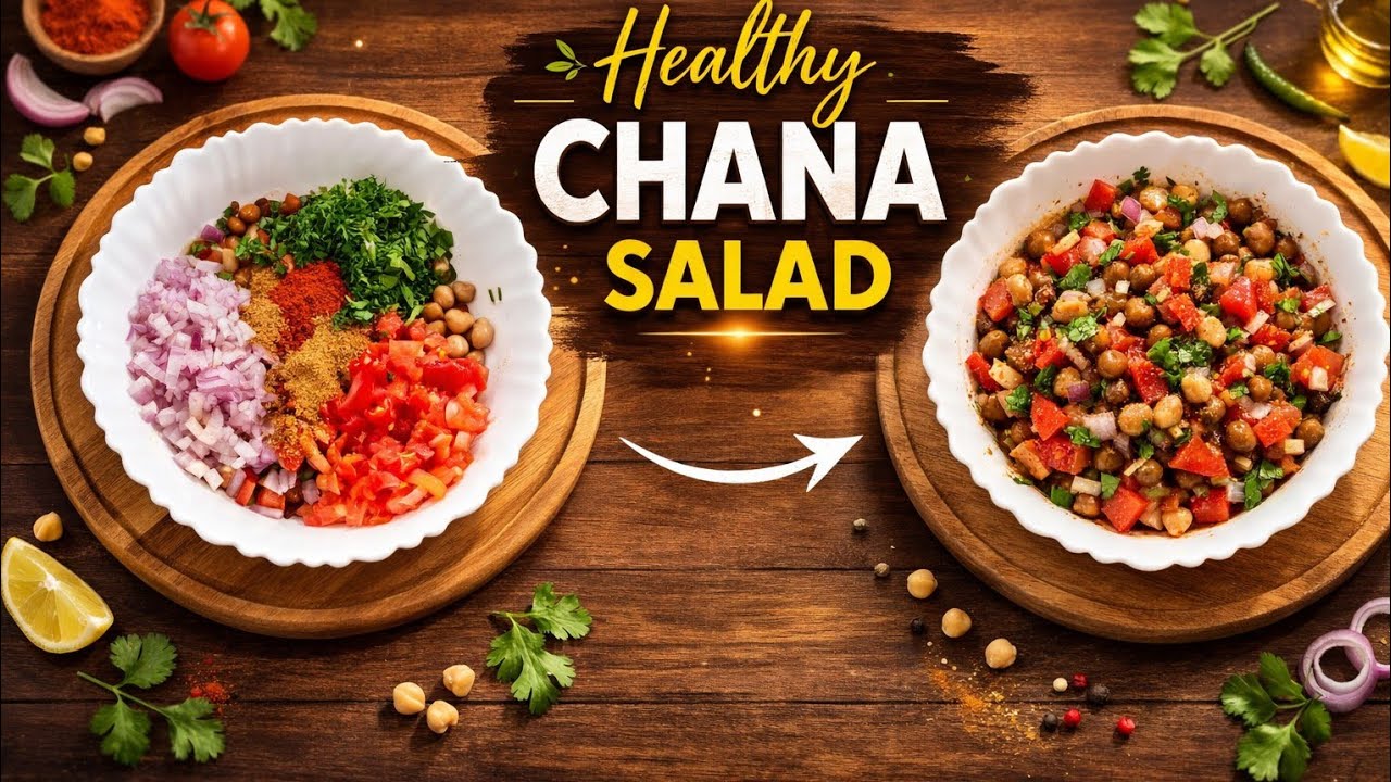 Desi Style Healthy Chana Salad | GSP Kitchen