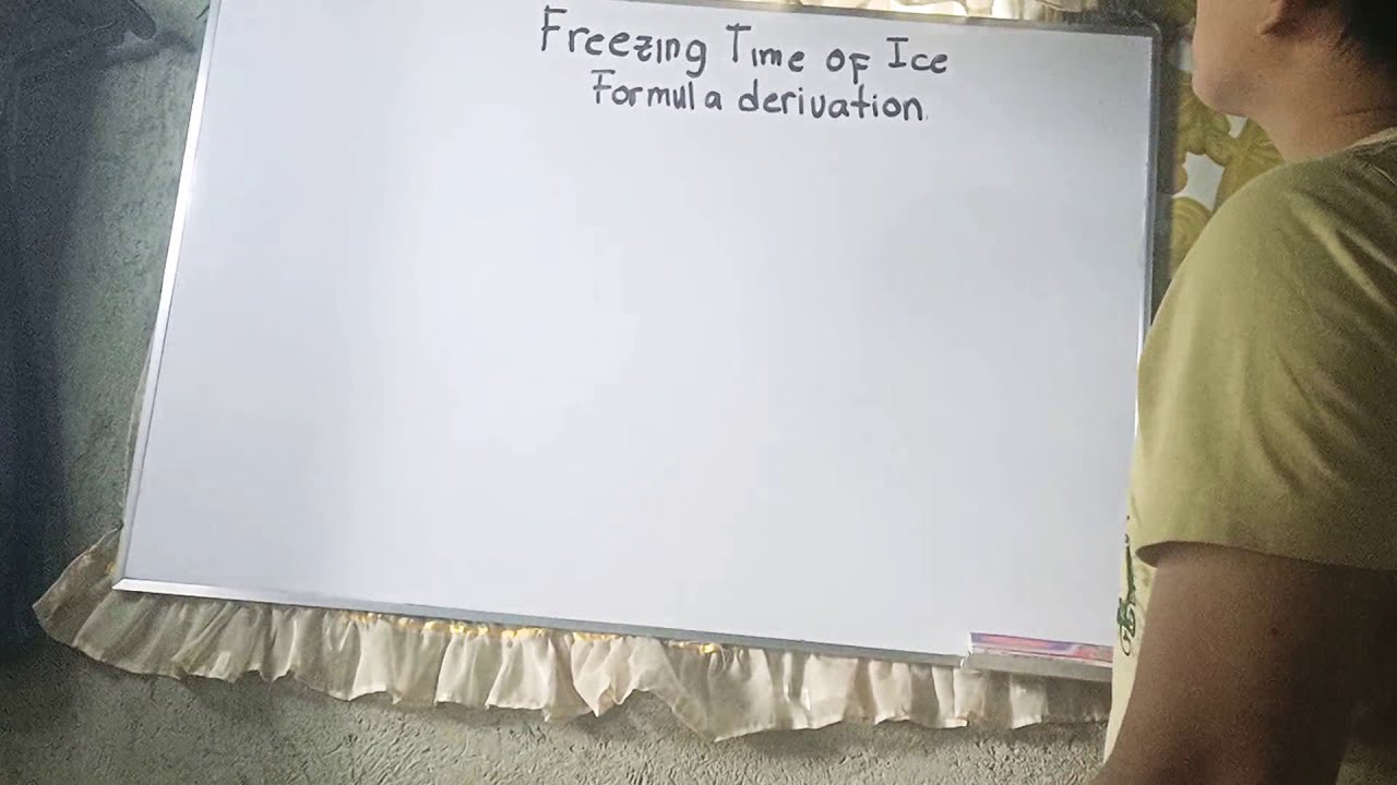 Freezing Time of Ice Derivation - Ice Plant Making Refrigeration System.