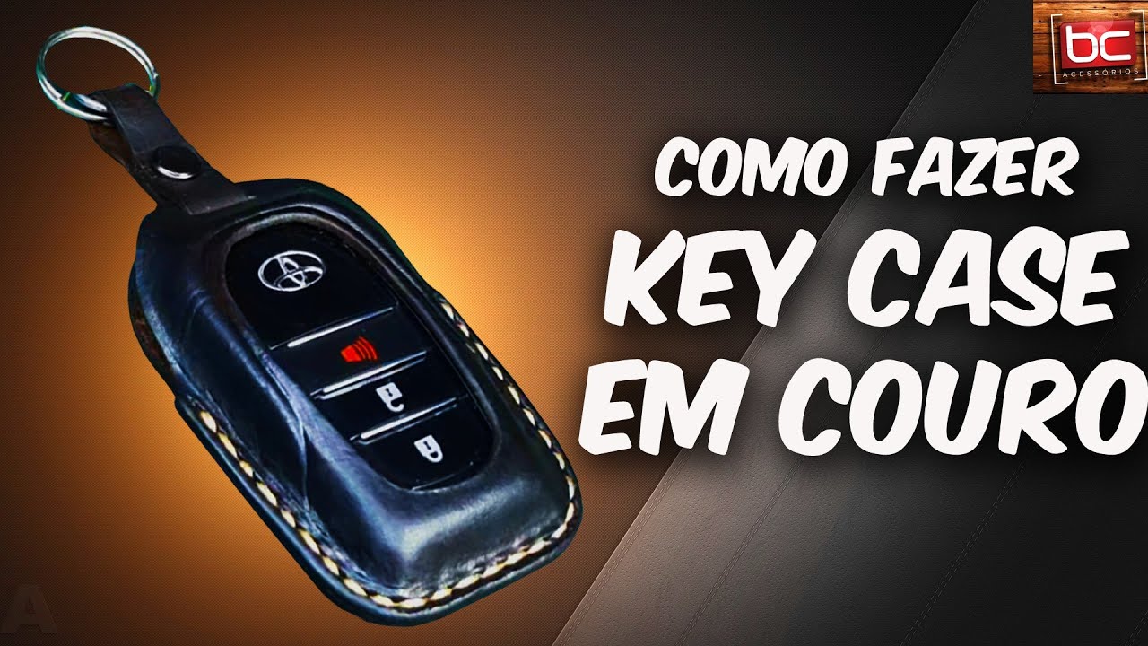 Case de couro para chave de carro - capa de couro para chaves #betocanto