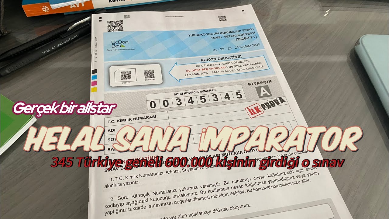 345  Türkiye GENELİ DENEME SINAVI inceliyoruz 600.000 kişi girmiş 😬😬 “bayıldım” #yksdeneme 