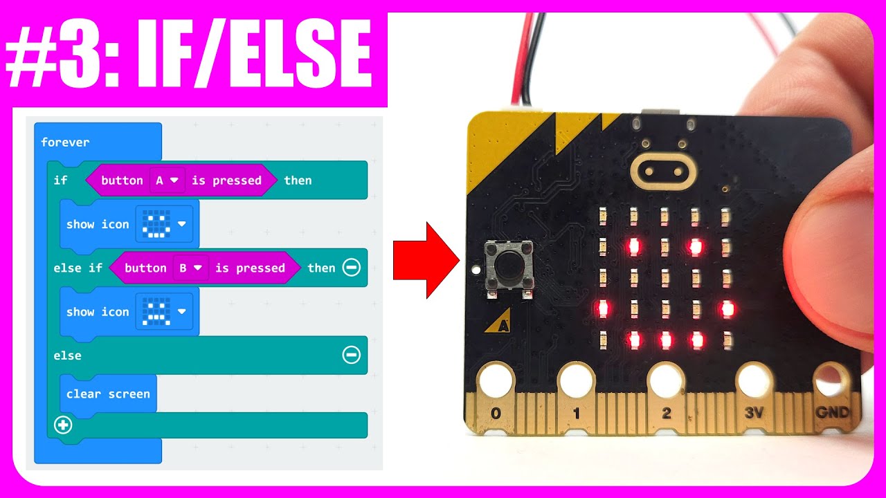 Операторы if/else с micro:bit | Урок №3
