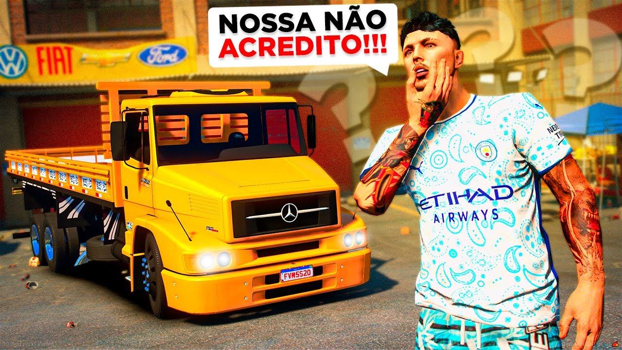 GTA V VIDA DE CAMINHONEIRO | ERA TROLAGEM 🤬! OLHA COMO FICOU O MB 1620 REFORMADO 😱😍 #215