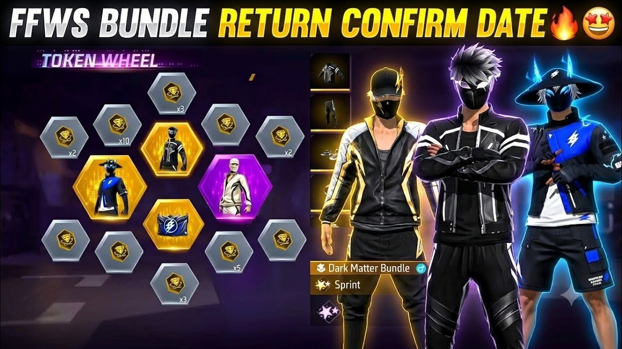 FFWS Bundle Return Confirm Date🔥🤯 | Dark Matter Bundle Return | next universal ring event free fire 
