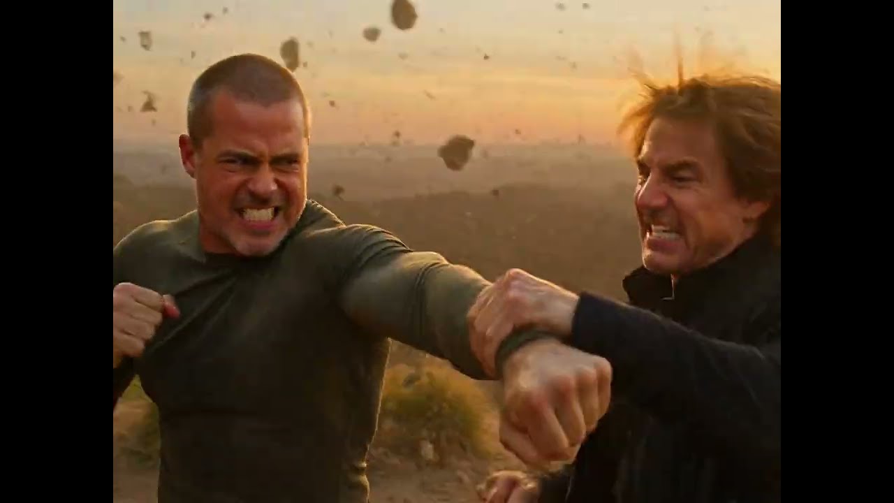 Tom Cruise vs Brad Pitt Fight. #tomcruise #bradpitt