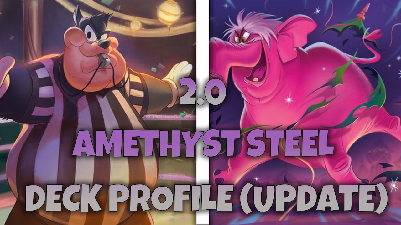 The New Meta Crusher For Shimmering Skies 2.0? Disney Lorcana Amethyst Steel Deck Profile UPDATE !!!