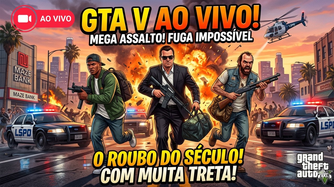 PRIMEIRA VEZ JOGANDO Grand Theft Auto V VAI DA RUIM? #7