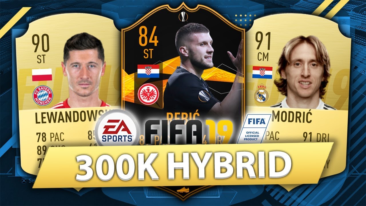 OVERPOWERED 300K HYBRID w/ RTTF REBIC! FIFA 19 SQUAD BUILDER