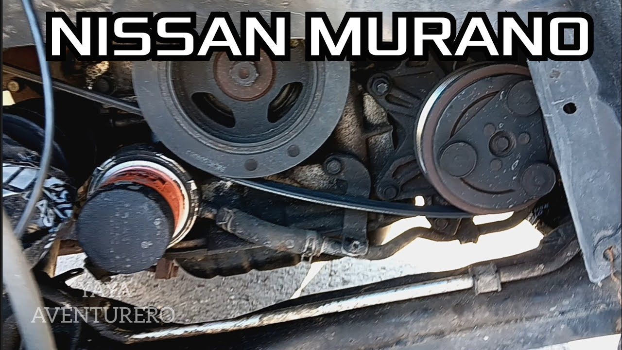 Como Ajustar y Aflolar la Correa de Poleas Nissan Murano