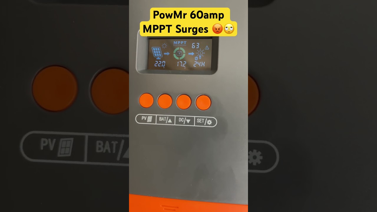 PowMr 60 MPPT Solar Controller Surging issues. #mayhembike #powmr #solarpowersurge #powmrsurge