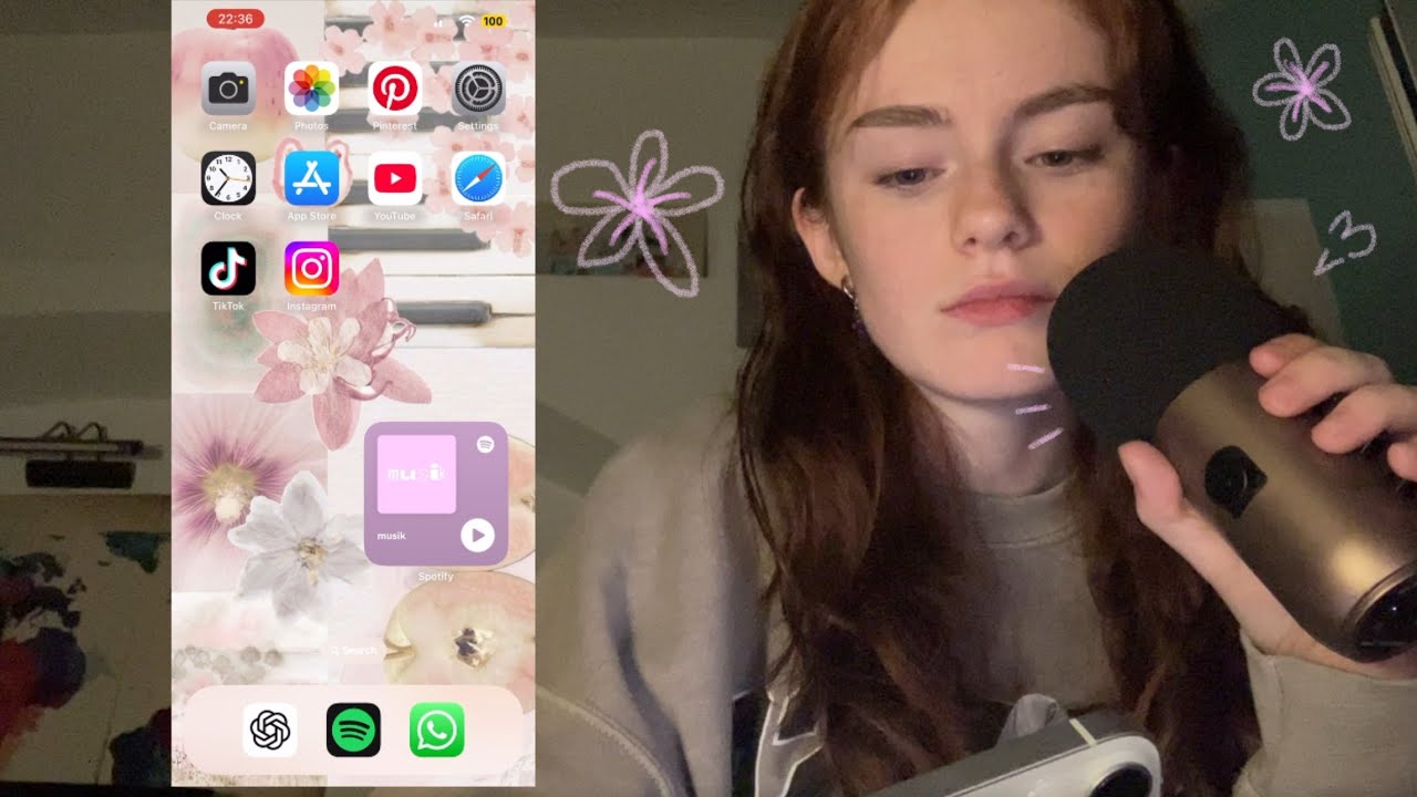 ASMR. (what&rsquo;s on my iPhone? / r￼ambling for 20 minutes)