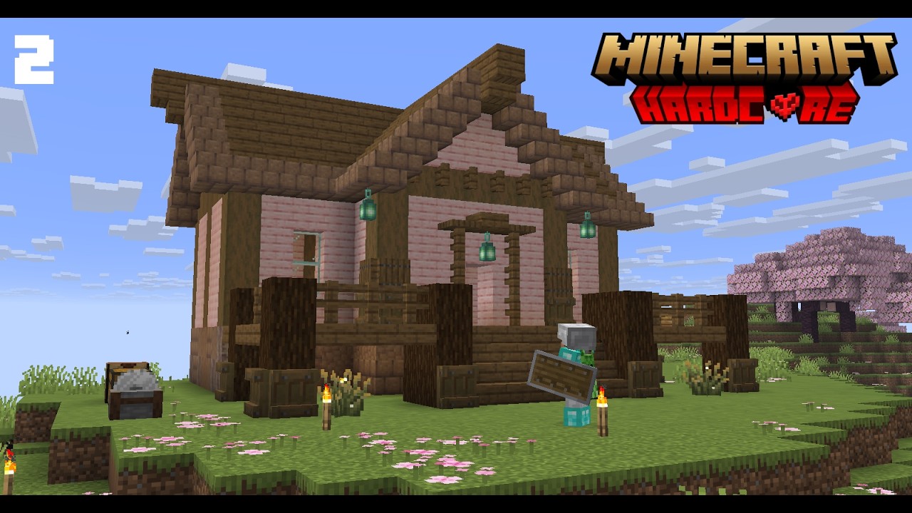 building my house in hardcore minecraft [2]