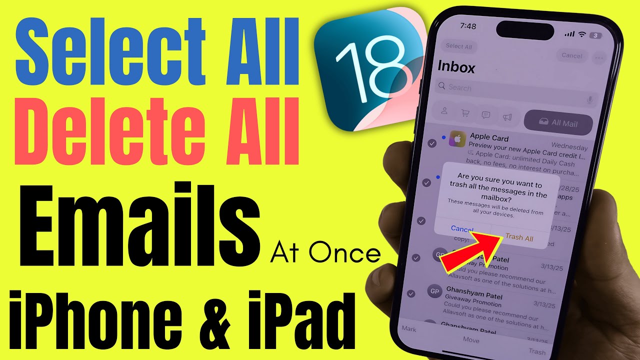 No Select all & Delete All Option in Mail app iPhone, iPad (FIXED)