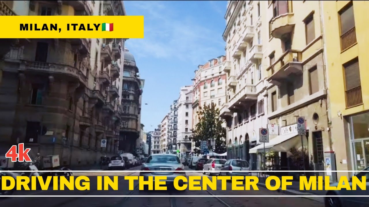 #Driving in Milan Italy♥️| Milan City Center Driving[4K]🇮🇹 #Driving in Italy🇮🇹🚙 #Milano Driving