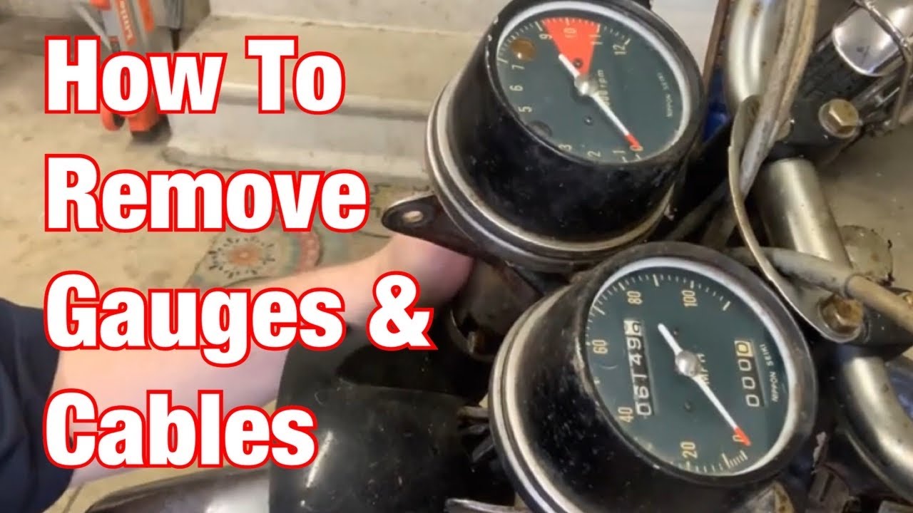 How To Remove Honda Gauges, Cables & Side Covers - Vintage Motorcycle Restoration Project: Part 9