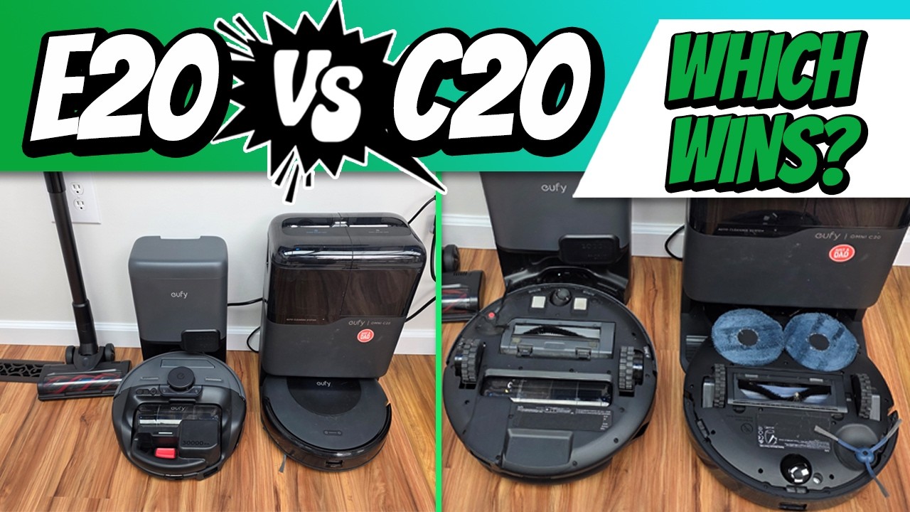 NEW! eufy E20 vs C20 Robot Vacuum & Mop / Stick Vacuum Comparison