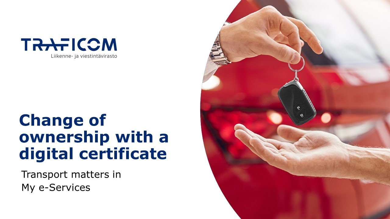 Change of ownership with a digital certificate