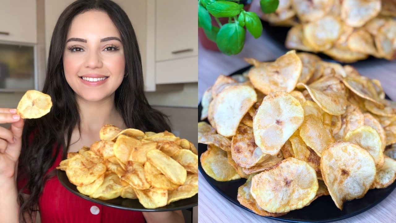 سر البطاطا شيبس المقرمشة بدون ما يشرب زيت من أروع ما تجربوا👌|شيبس منزلي😋Crunchy Potato Chips Recipe