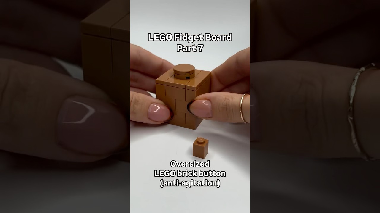 Oversized LEGO brick button tutorial 🧱#legomoc #fidgettoys