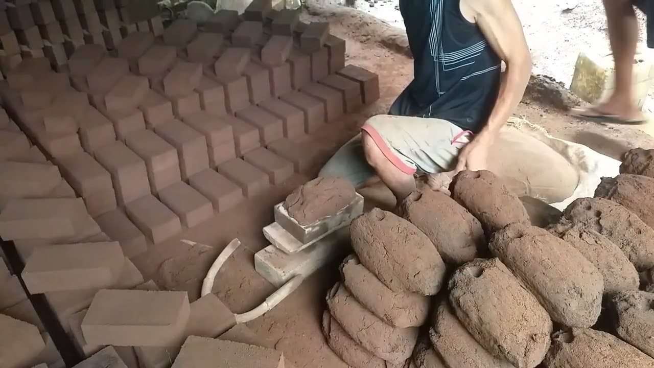 Proses pembuatan Batu BATA, Masnya hebat👍