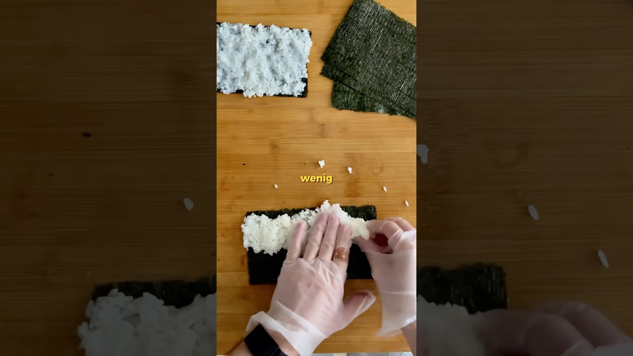 Vermeide diese 3 Fehler wenn du sushi zuhause machst! Pt. 2🍣 #sushiselbermachen #sushizuhausemachen