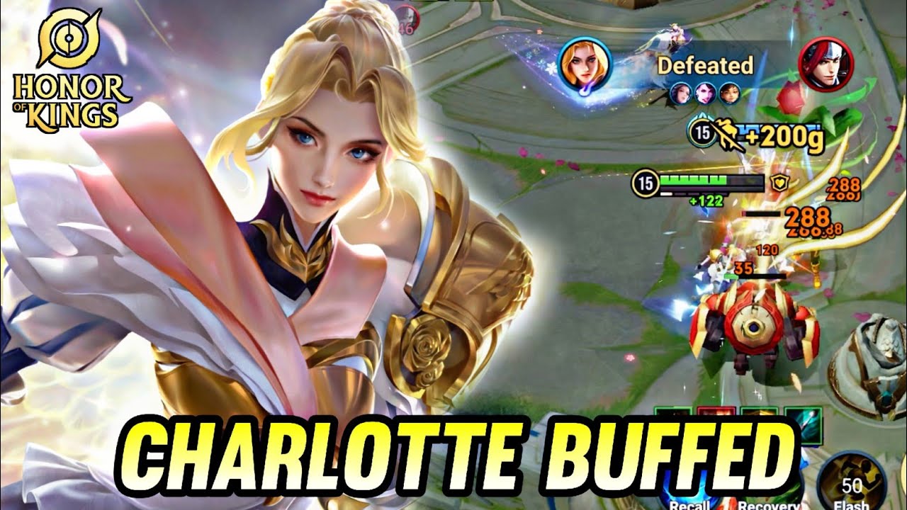 Charlotte Buffed New Patch - Honor Of Kings
