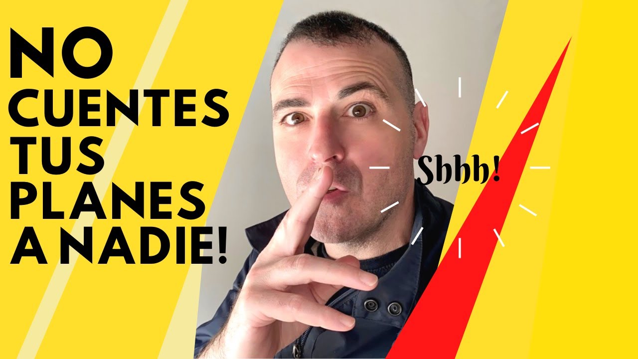 ¡NO CUENTES TUS PLANES A NADIE! | DEJA QUE TU ÉXITO HABLE POR TI. #ioanes #psicología