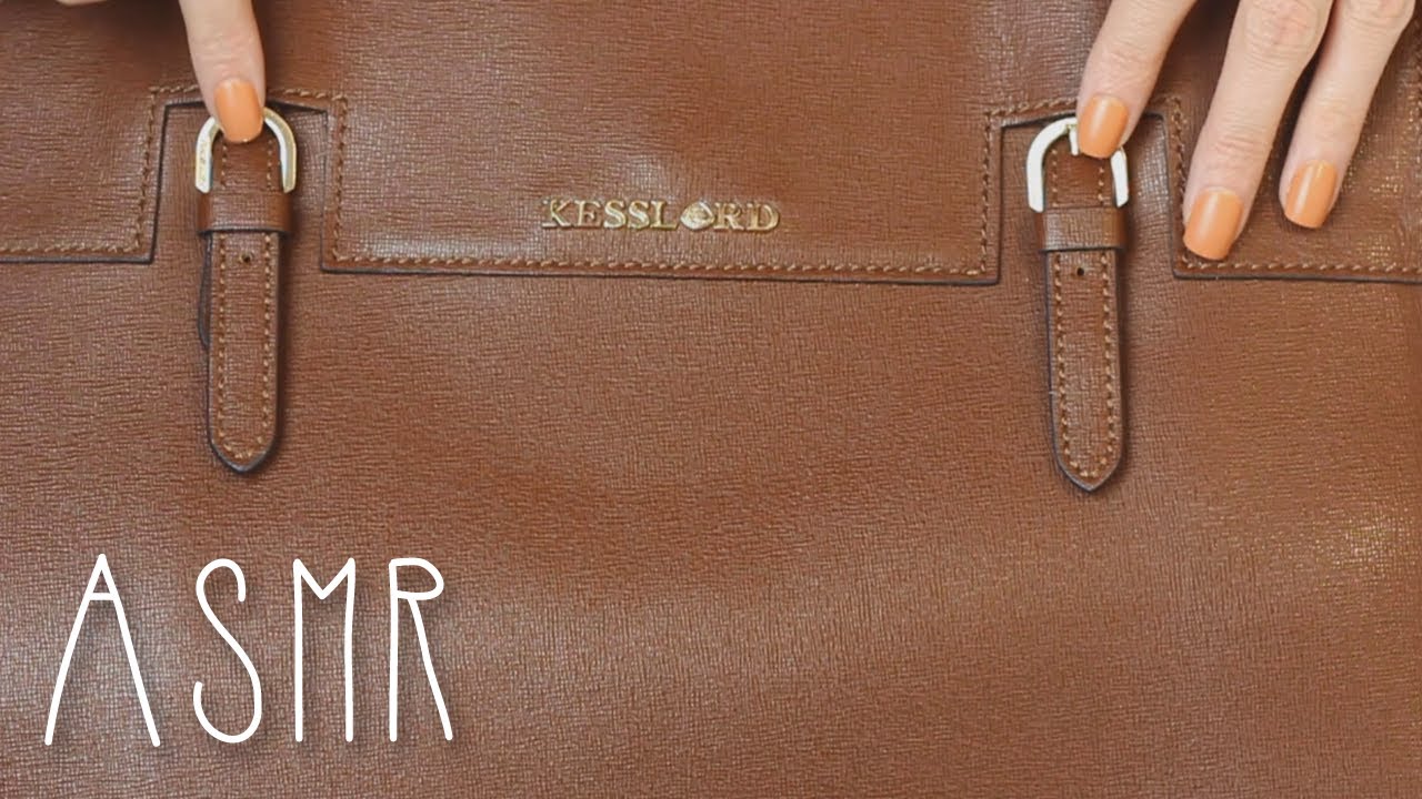 ASMR Handbag collection show & tell (🎧 soft spoken, scratching & tracing)