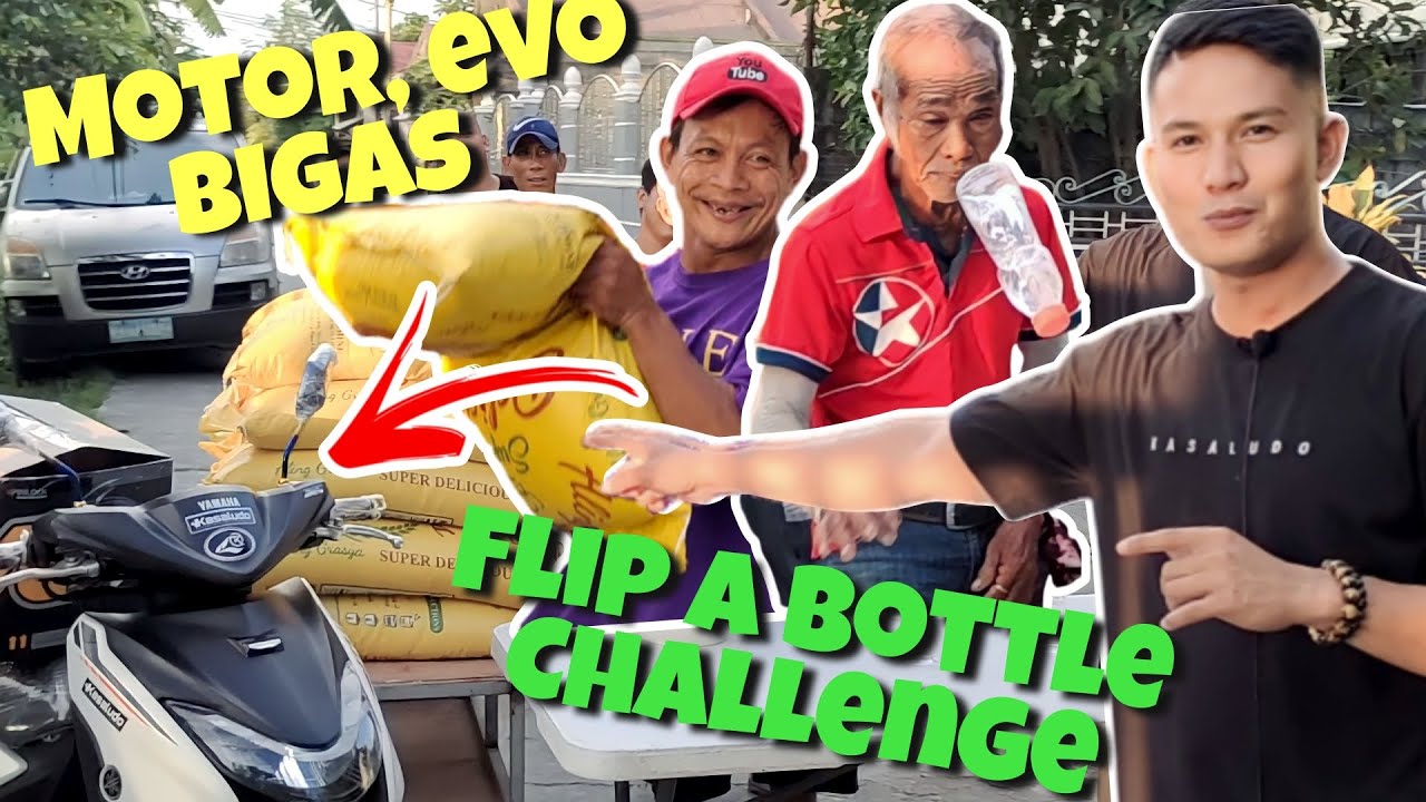 Flip a bottle challenge| Mio gear, Evo helmet at bigas edition