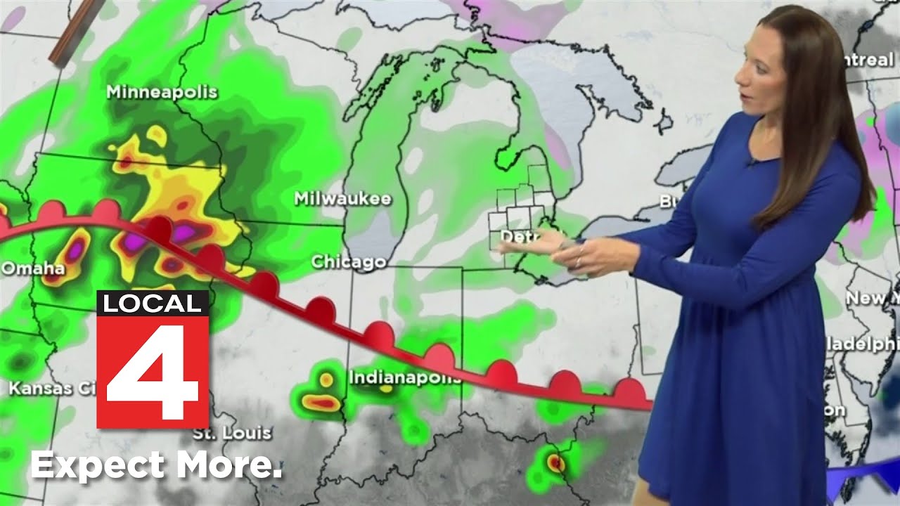 Warm temperatures and storm potential to end the week in Metro Detroit