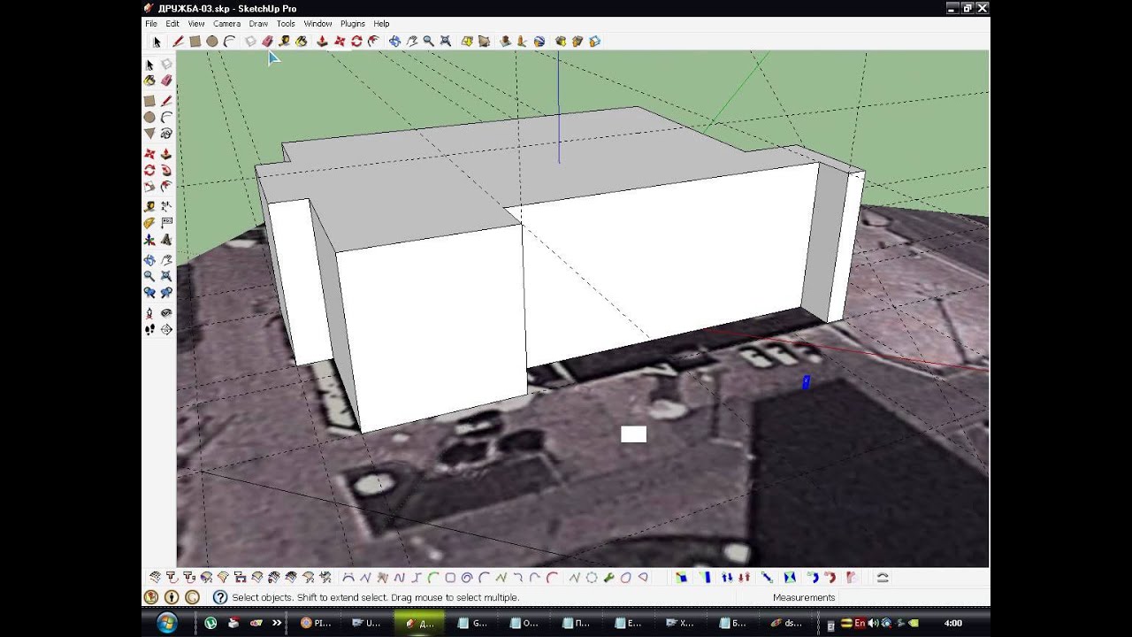 Tutorial Google SketchUp 8 Part 1 - Создание модели
