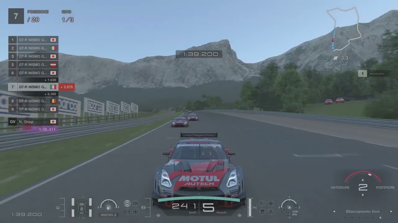 Gran Turismo 7 gt-r nismo gt500 16 Sardegna a contrario difficile