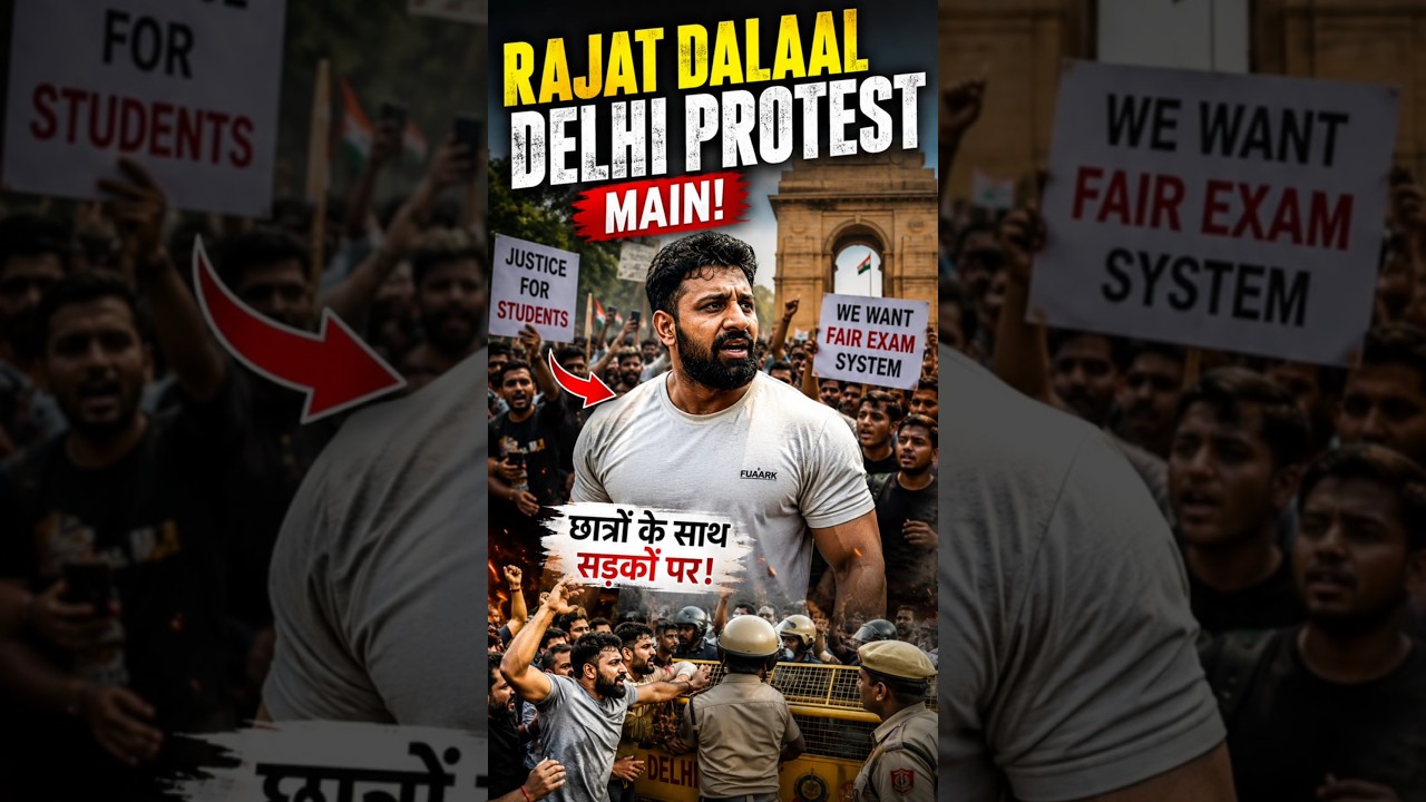 Paper Leak Par Rajat Dalal Ne Kholi Pol? #rajatdalal #neet #neetaspirents #protest #delhiprotest
