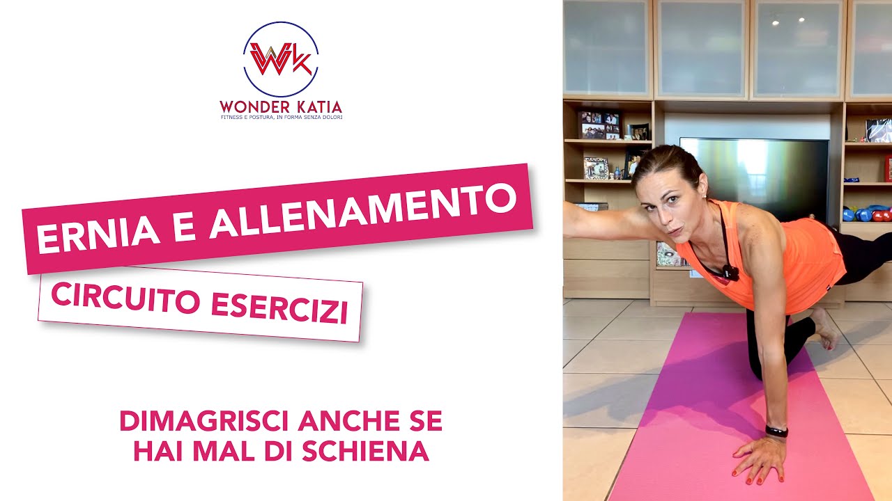 ERNIA E ALLENAMENTO: dimagrire e tonificare anche se hai ernie e protusioni lombari