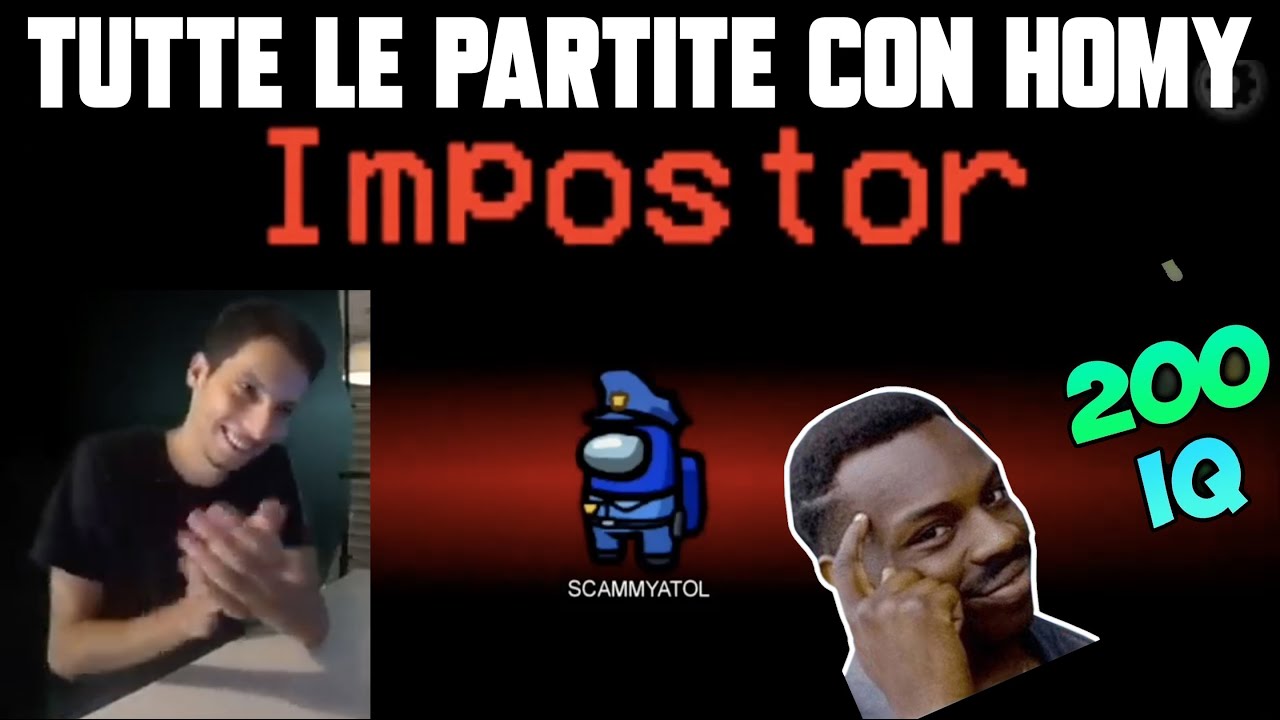 TUTTE le partite di Among Us con Homyatol IMPOSTORE!