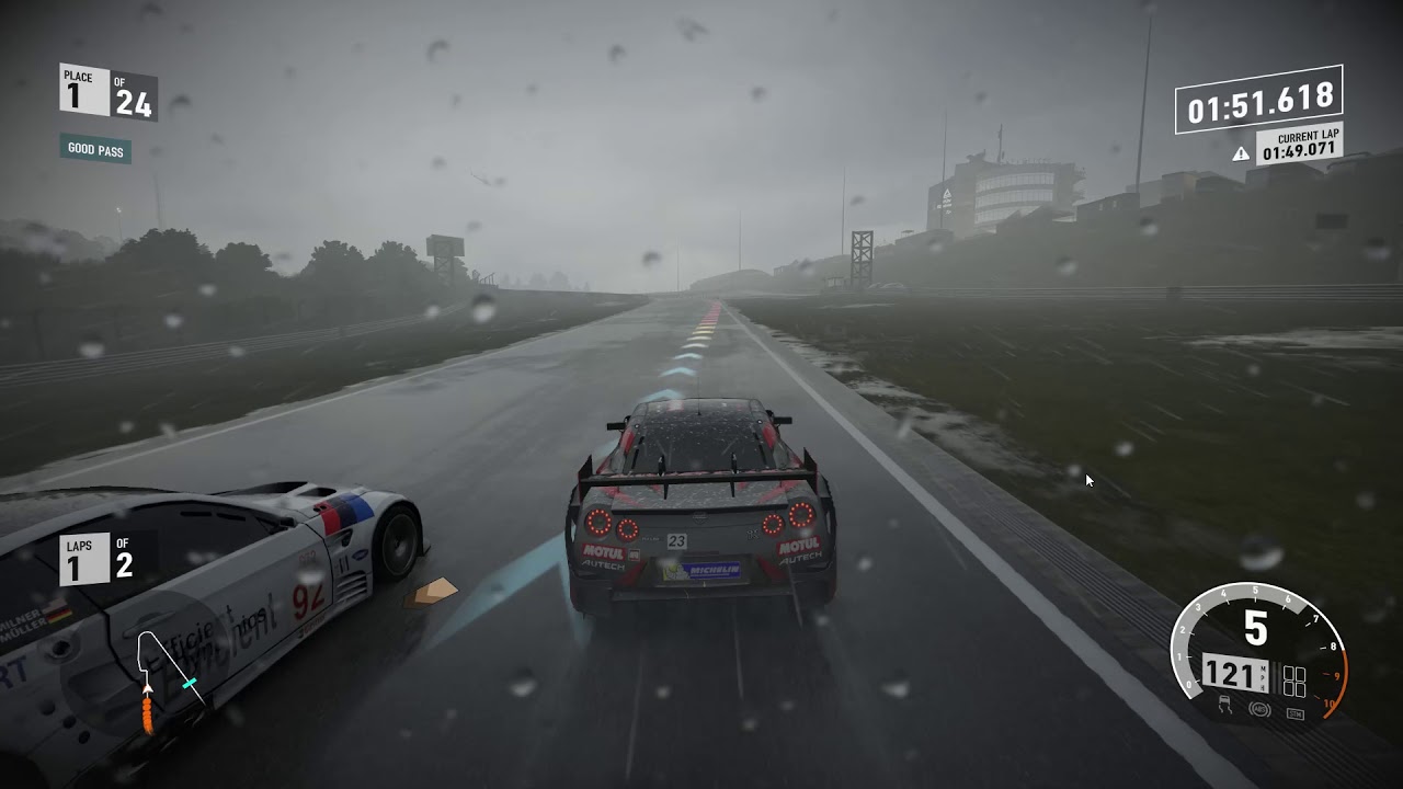 Forza Motorsport 7 NISSAN GTR Nürburgring Nordschleife 2 lap (Heavy Rain)