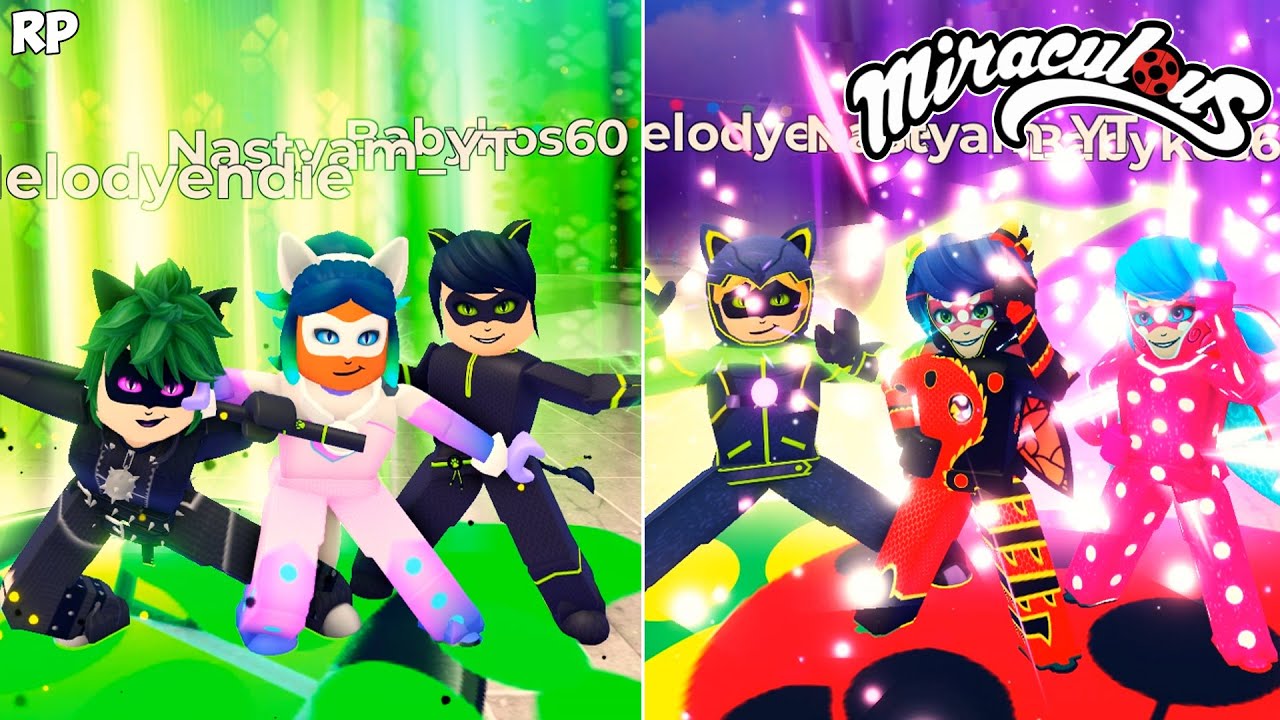 НОВАЯ ТРАНСФОРМАЦИЯ ГРУППЫ В MIRACULOUS RP - MIRACULOUS ROBLOX!
