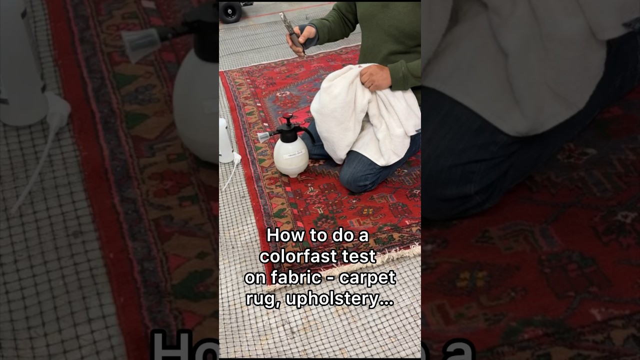 How to do a color fast test on any fabric. Rug, oriental, Carpet, furniture, upholstery&hellip;#RugCleaning