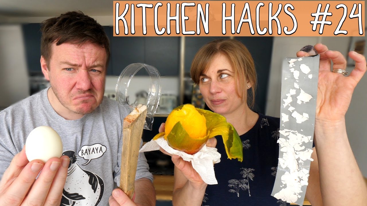 We tested Viral Kitchen Hacks | Can You Peel an Egg with Tape?!